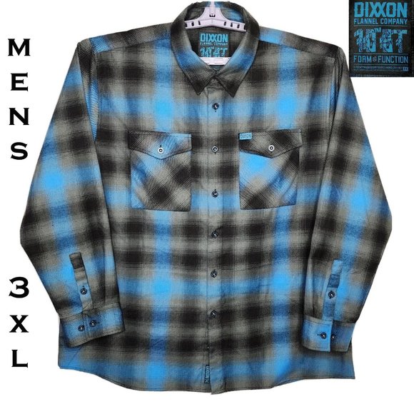DIXXON Other - DIXXON The 10th ST Flannel Shirt - Men's 3XL - RARE 2018 Pre-Pleat